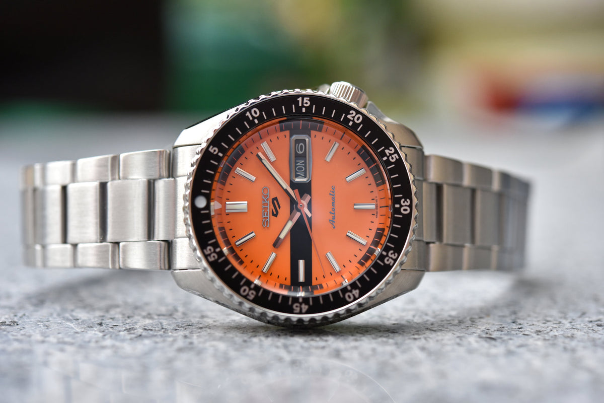 Seiko 5 outlet checkered dial