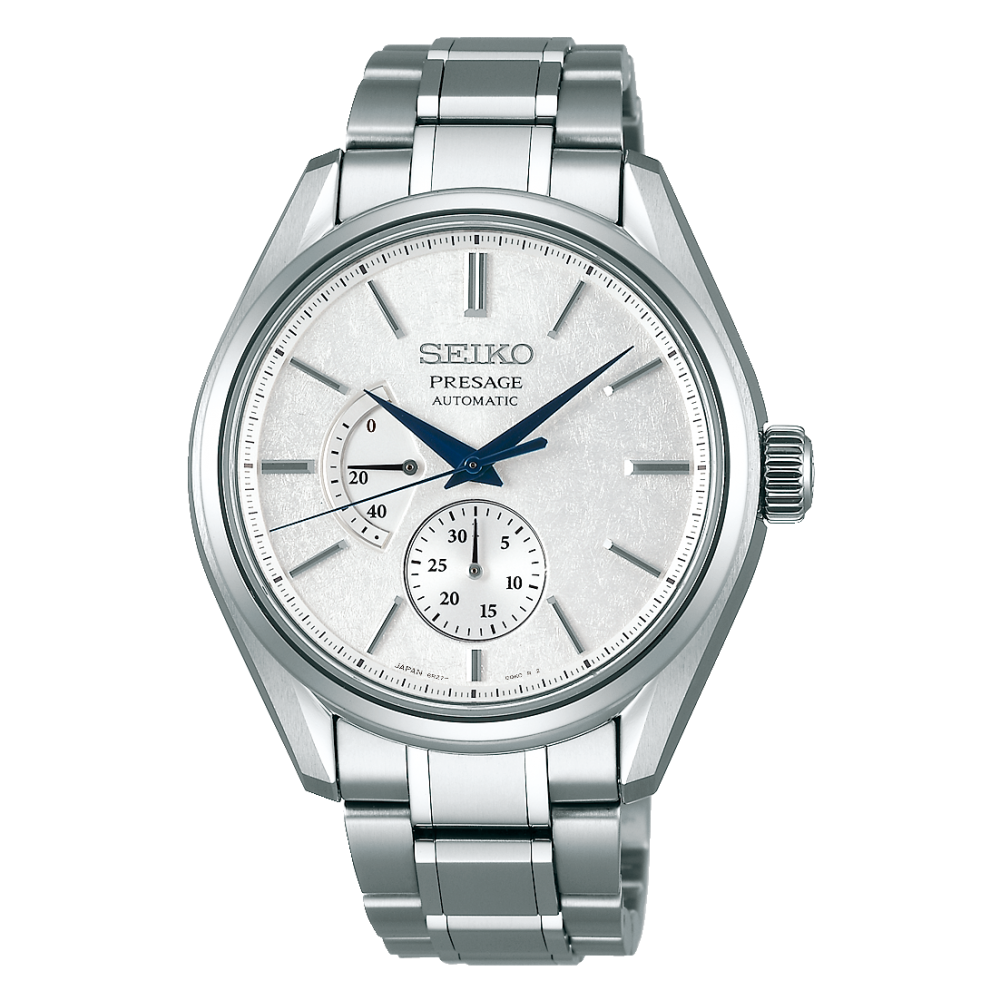 Seiko JDM Presage White Baby GS Snowflake Men s Titanium Watch w Pow. Res. Indicator SARW041