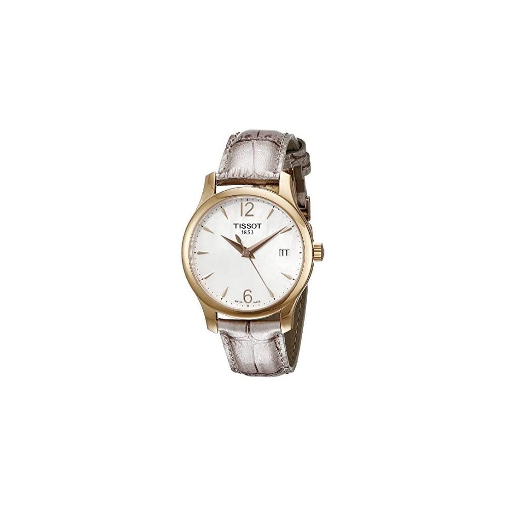 Tissot Swiss Made T-Trend Tradition Ladies' MOP Leather Strap