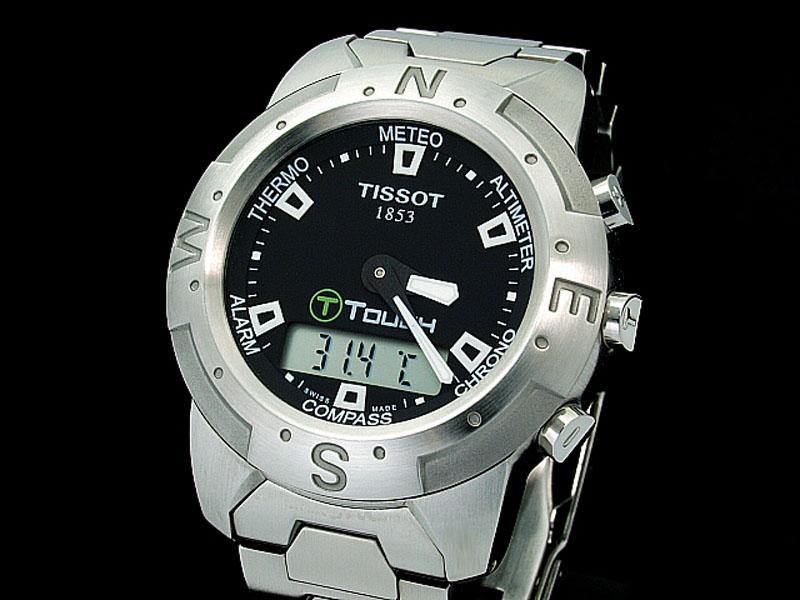 Tissot Swiss Made T Touch Anadigi Chrono Men s Stainless Steel