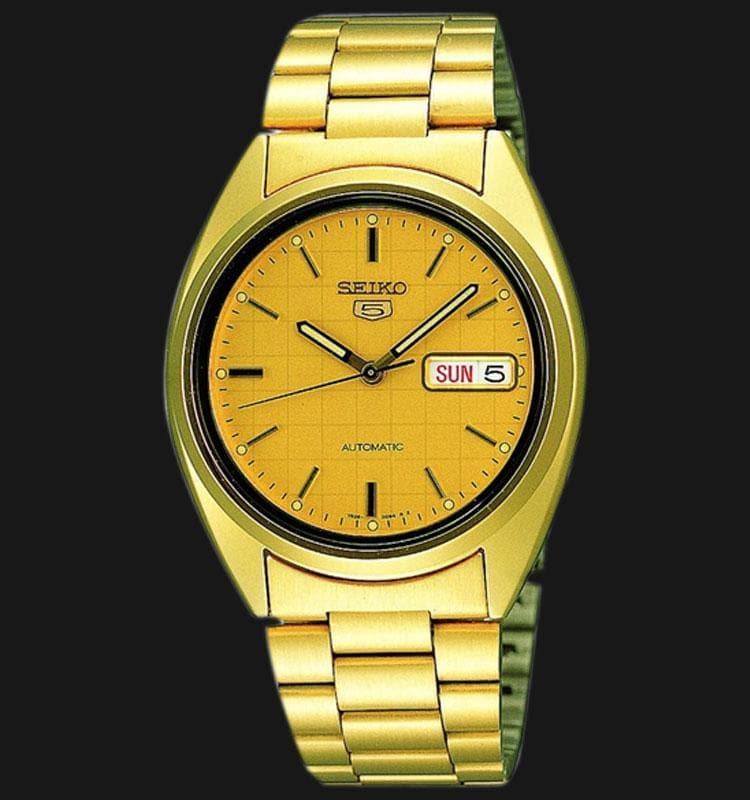 Seiko Classic Men's Size Gold Dial Plated Stainless Steel