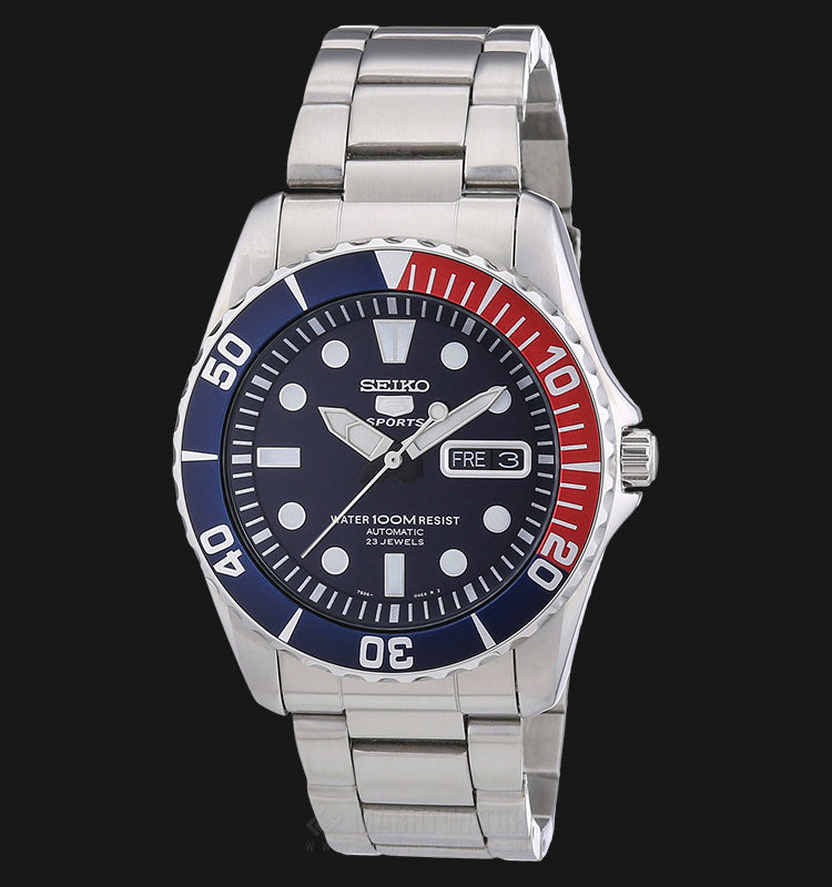 Seiko Sports Pepsi Sea Urchin Automatic Men's Watch SNZF15K1