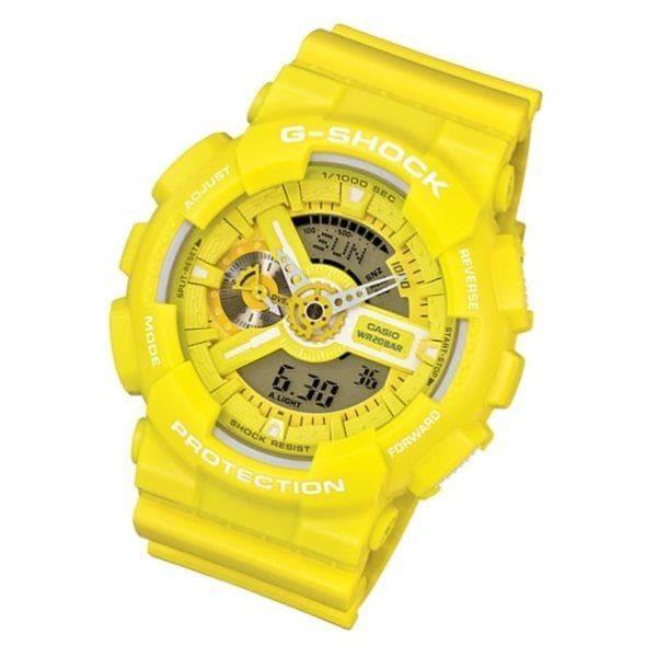 Casio G-Shock GA110 Series Analog-Digital Standard Color Yellow