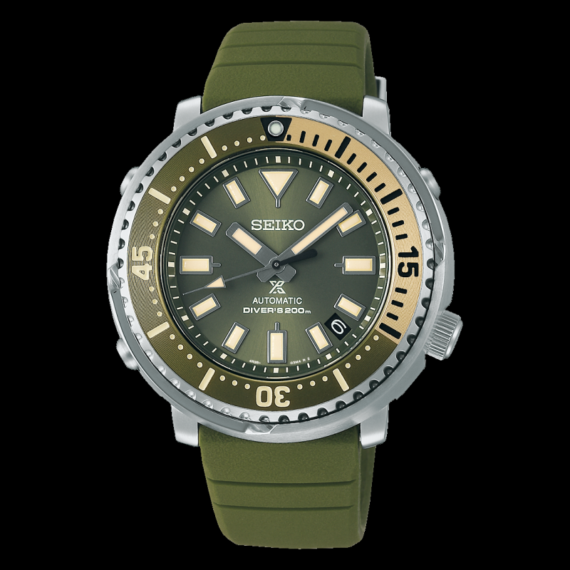 Seiko Prospex Men s Urban Safari Olive Green Baby Tuna Watch