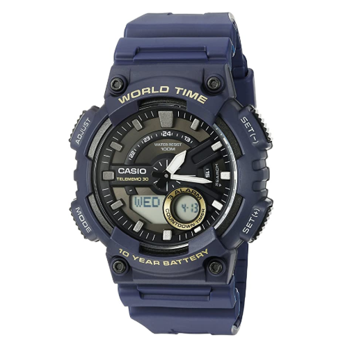 Casio navy blue shop