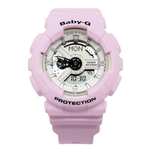 Casio Baby-G BA110 New Beach Color Series Analog-Digital Pastel Pink Watch  BA110BE-4ADR