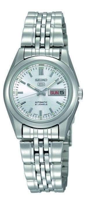 Seiko Classic Ladies Size Silver Dial Stainless Steel Strap Watch SYMA27K1