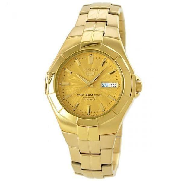 Seiko Classic 50M Men's Size Gold Dial Plated Stainless Steel