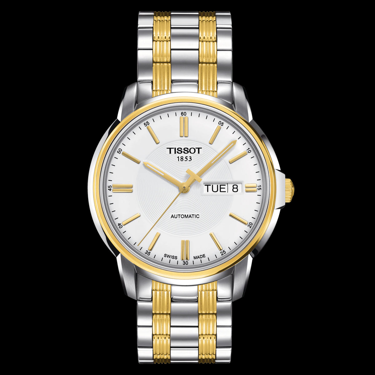 Tissot Swiss Made T-Classic III Automatic Tone Gold Plated Men's Watch  T0654302203100