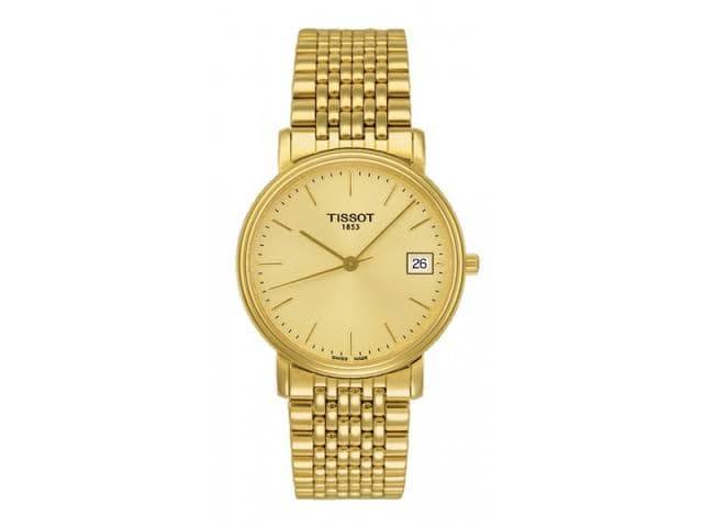 Tissot Swiss Made T Classic Desire All Gold Plated Men s Watch T52.5.481.21