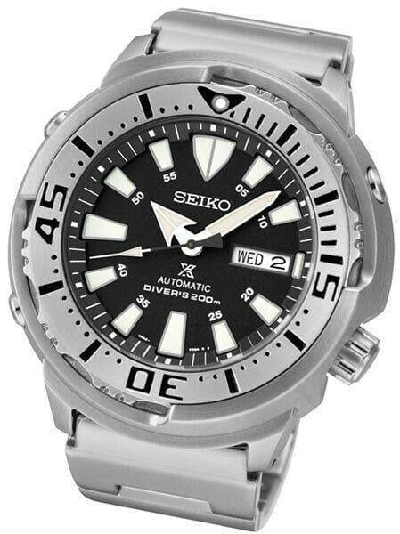 Seiko Black Monster Baby Tuna Prospex Men s Stainless Steel Watch