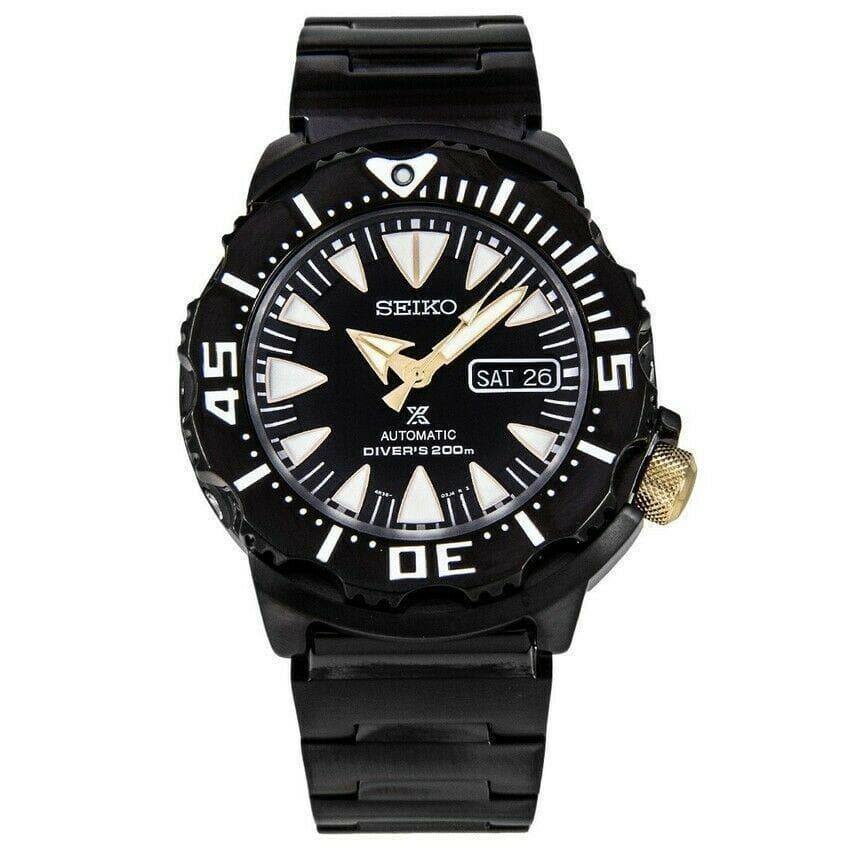 seiko monsters Seiko Black Monster Gen 2 200M Diver's Men's Watch SRP583K1 – Prestige