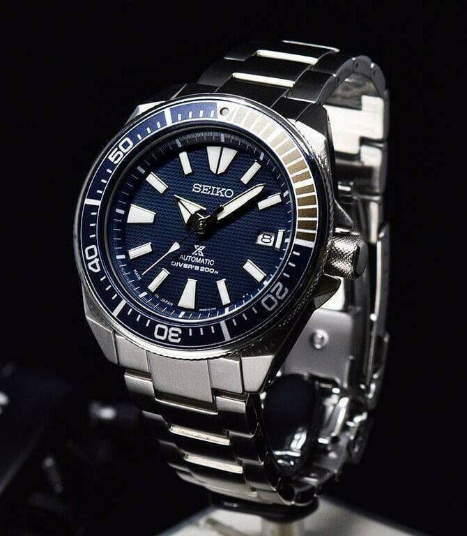 Seiko Japan Made Blue Samurai 200M Diver's Men's Watch SRPB49J1