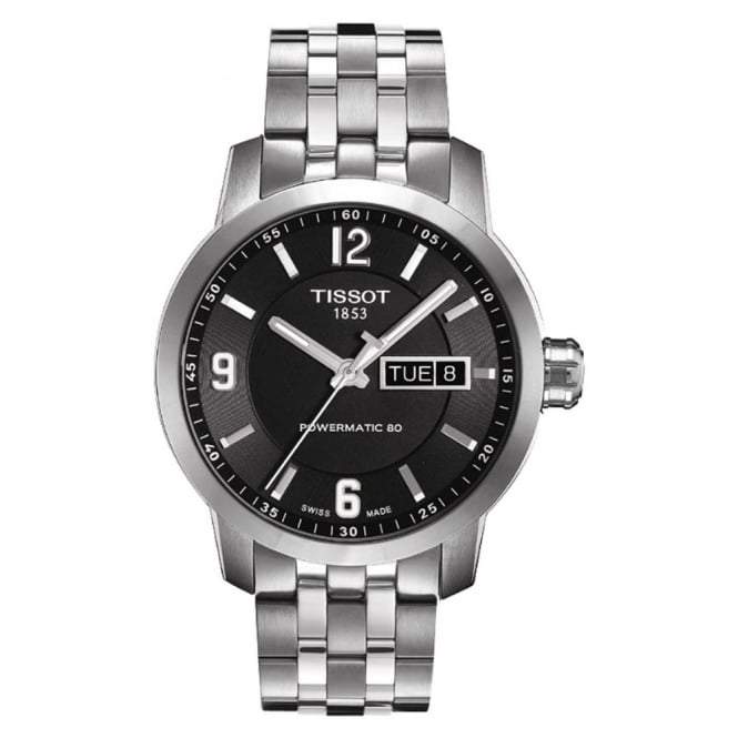 Tissot Swiss Made PRC 200 Black Automatic Men s Stainless Steel