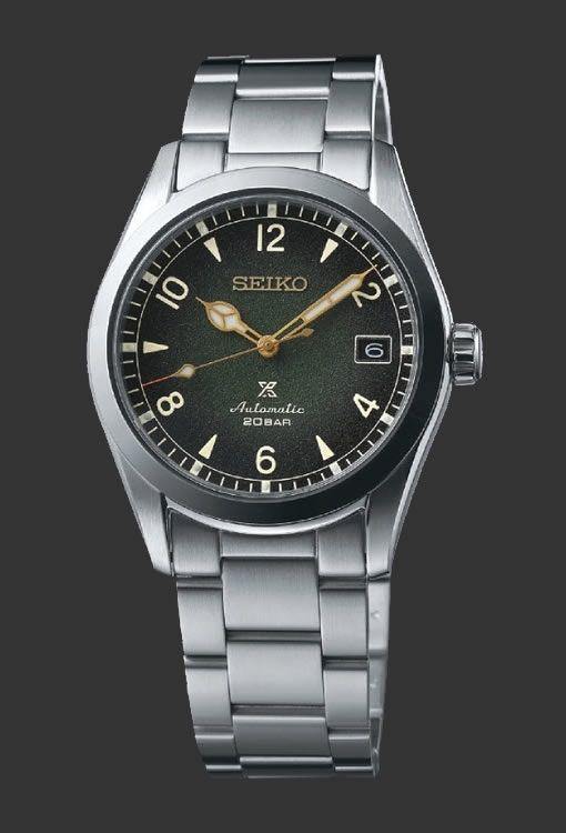 Seiko Japan Made Prospex Baby Alpinist Green Junior Men's Stainless Watch SPB155J1