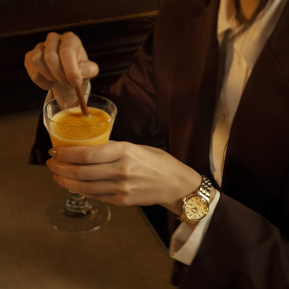 Seiko Japan Made Presage Cocktail Time "‘Eggnogg" Ladies' Watch SRE018J1