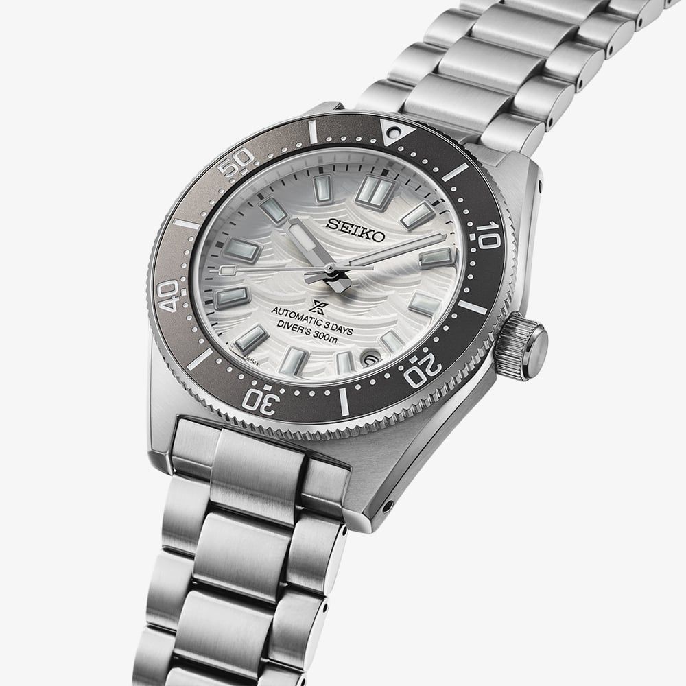 Seiko Prospex 1965 Heritage Diver's 62MAS 60th Anniv LE Silver Men's Stainless Steel Watch SPB511J1