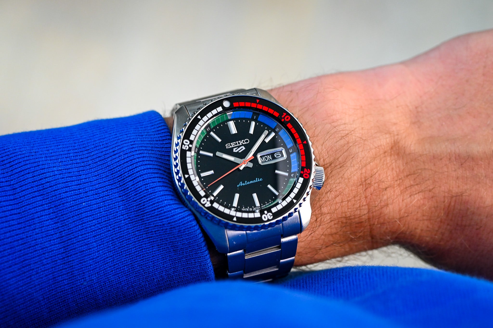 Seiko 5 100M X Regatta Timer Special Edition Automatic Watch SRPK13K1 ...
