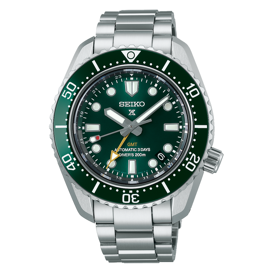 Seiko 1968 Japan Made Hulk Green GMT Baby Marinemaster 200M Men's Diver's Watch SPB381J1