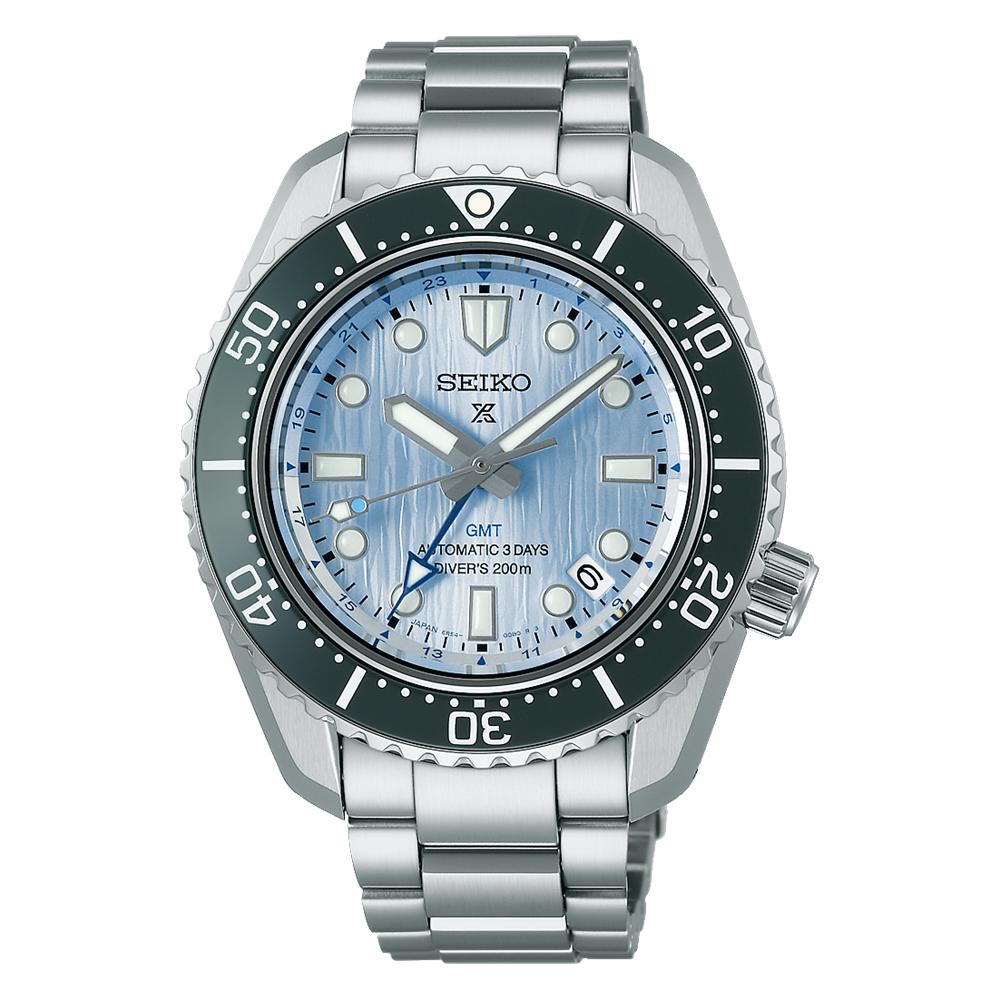 Seiko 1968 Baby Marinemaster 110th WM Anniv GMT LE Glacier Blue 200M Men's Diver's Watch SPB385J1