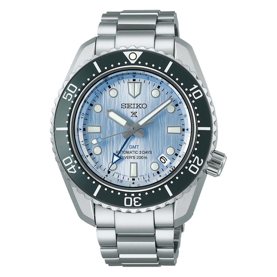 Seiko 1968 Baby Marinemaster 110th WM Anniv GMT LE Glacier Blue 200M Men's Diver's Watch SPB385J1