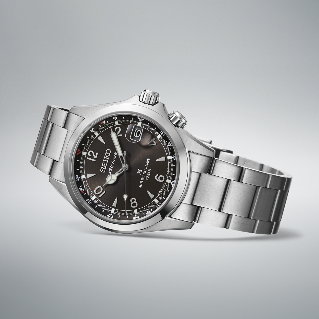 Seiko Japan Made Prospex Alpinist Summit Black Men's Stainless Watch SPB505J1