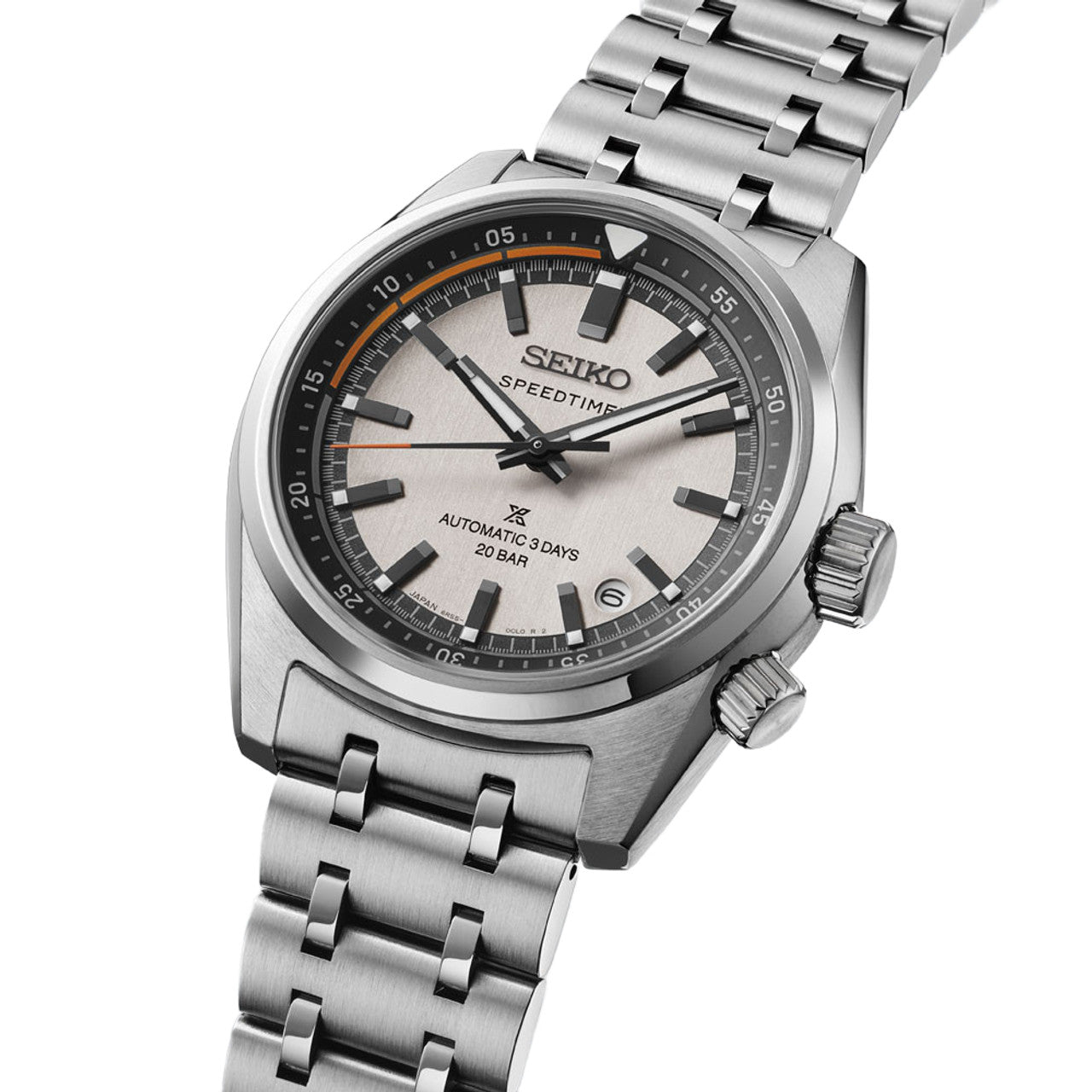 Seiko Prospex Speedtimer Automatic Vintage Off-white Men's Stainless Watch SPB513J1