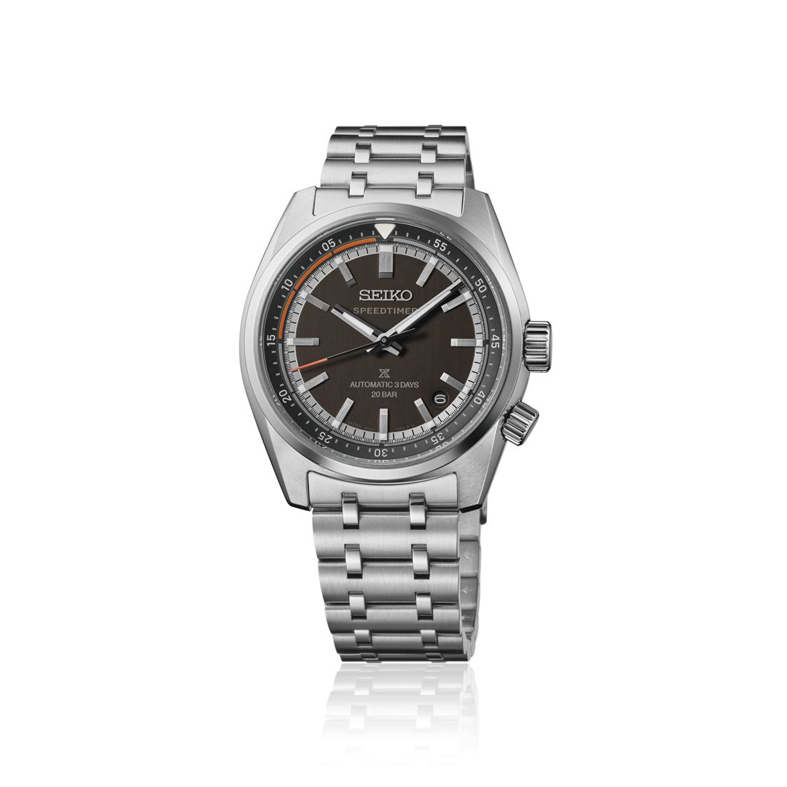 Seiko Prospex Speedtimer Automatic Summit Black Men's Stainless Watch SPB515J1