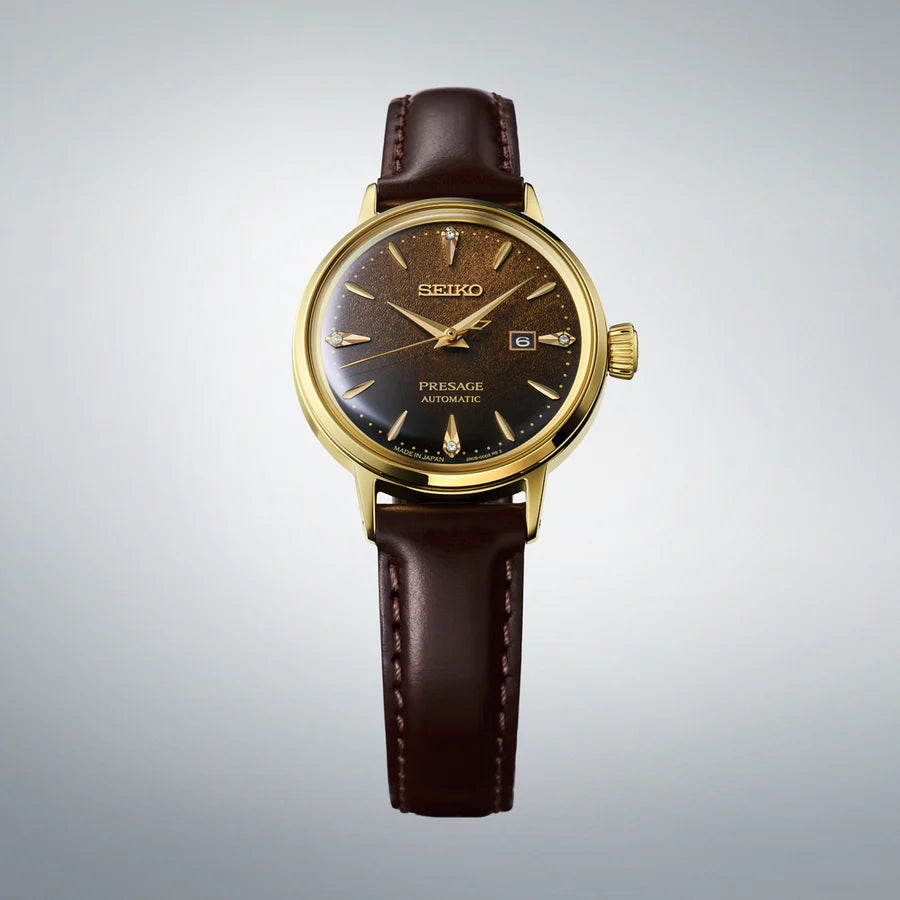 Seiko Japan Made Presage Cocktail Time "‘Jamaican Coffee" Ladies' Watch SRE020J1