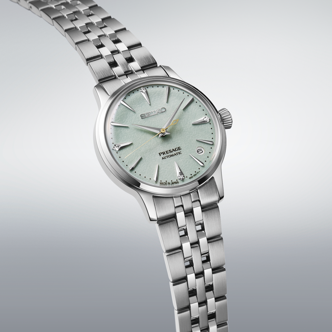 Seiko Japan Made Presage Cocktail Time "Frozen Mojito" Ladies' Watch SRPL63J1