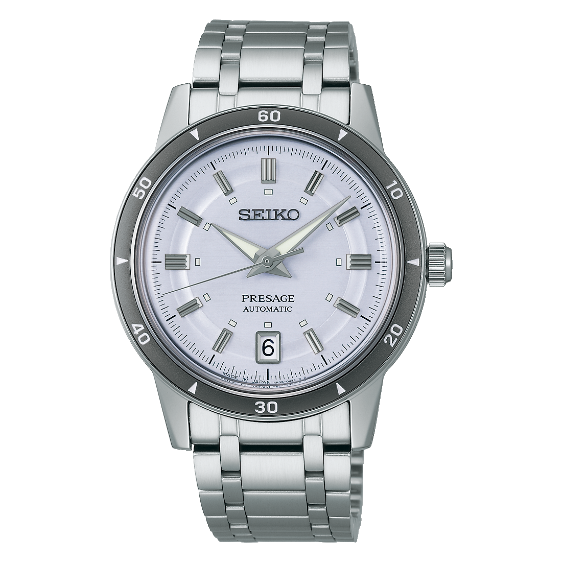 Seiko Presage Style 60 Ice Blue Men's Stainless Steel Strap Watch SRPL73J1