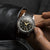 Seiko Presage Style 60 Fume Grey Dial GMT Men's Dark Brown Leather Strap Watch SSK013J1