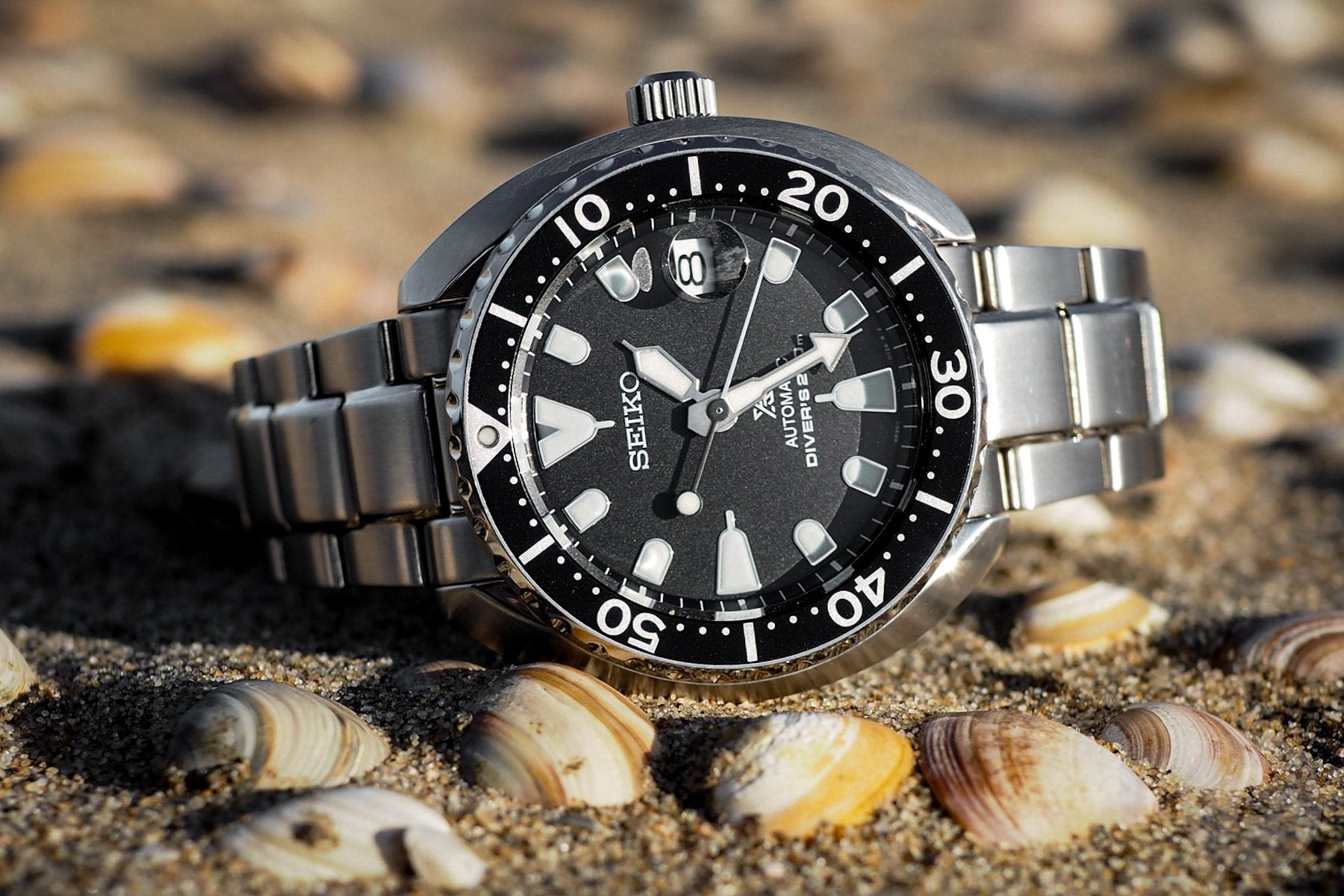 Seiko Prospex "Mini Turtle" Diver's Men's Stainless Steel Watch SRPC35K1