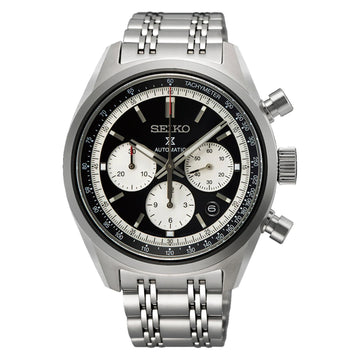 Seiko Prospex Speedtimer 1972 Chrono Reissue Men's Stainless Steel Watch SRQ053J1 Reverse Panda