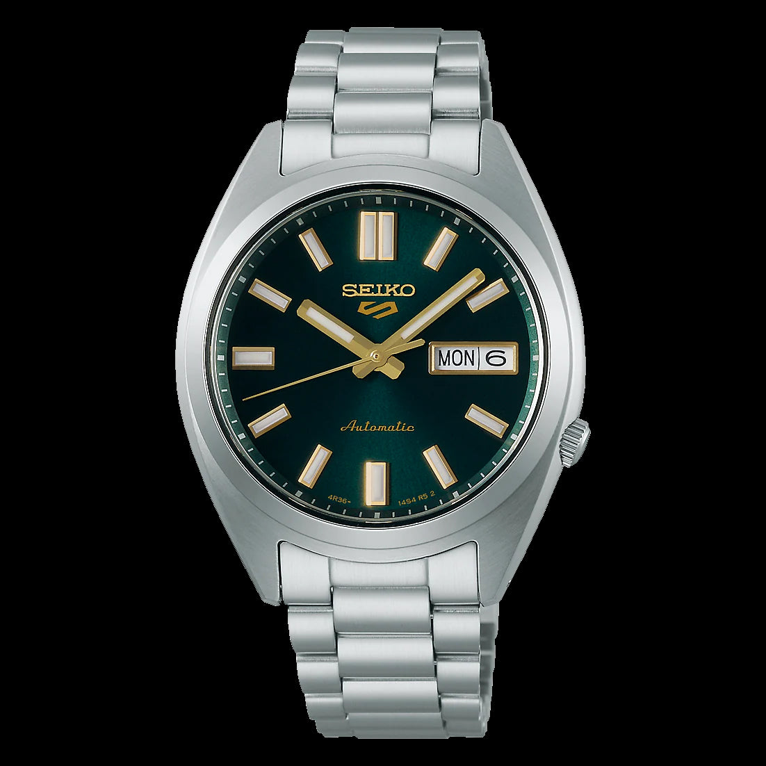 Seiko 5 Sports 100M SNXS Reissue Green Tie Automatic Stainless Steel Watch SRPL57K1