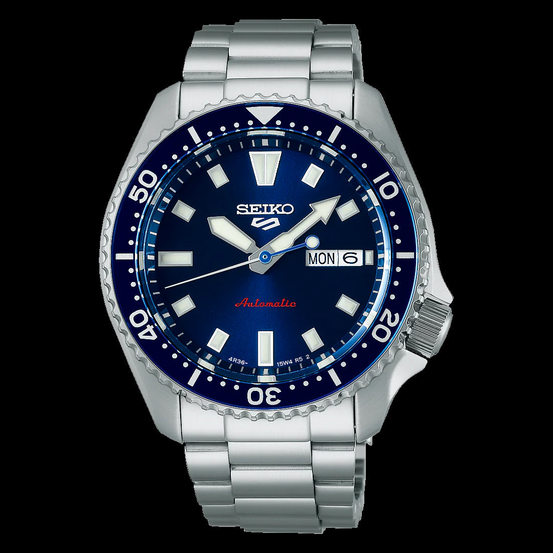 Seiko 5 100M Koniro Blue Dial Automatic Stainless Steel Watch SRPL83K1