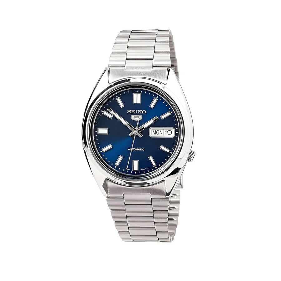 Seiko 5 Classics 100M SNXS Blue Automatic Stainless Steel Watch SNXS77K1