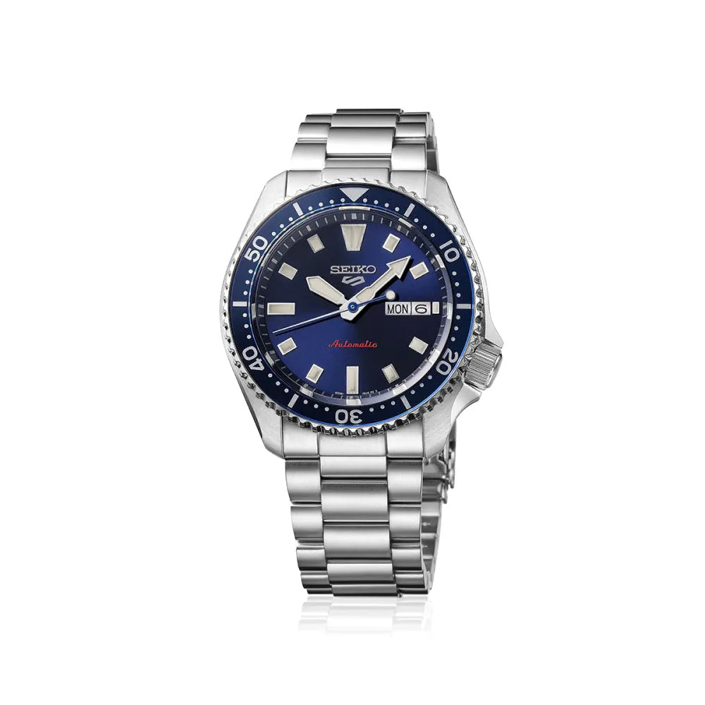 Seiko 5 100M Koniro Blue Dial Automatic Stainless Steel Watch SRPL83K1
