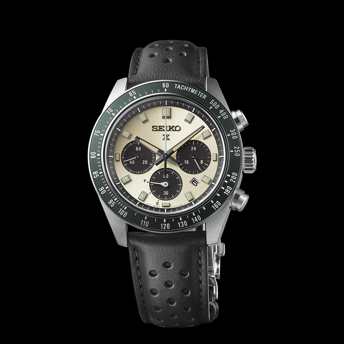 Seiko Racing Wstch Seiko Prospex Solar Men's Chronograph Leather Watch SSC943P1 Racing ...