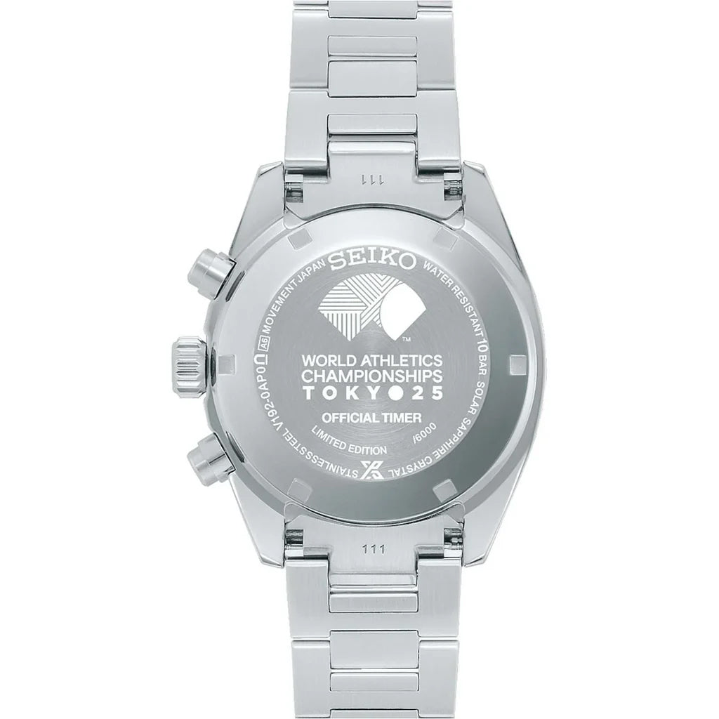 Seiko Prospex Tokyo 2025 World Athletic LE Solar Men's Stainless Steel Chrono Watch SSC955P1