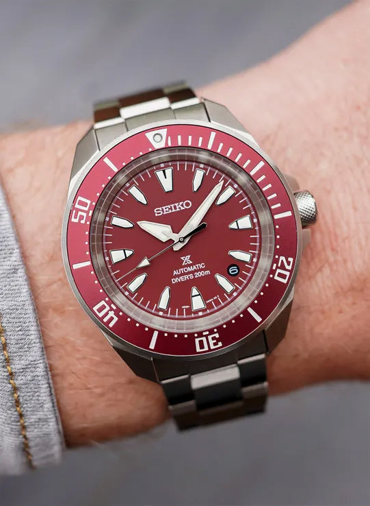 Seiko Prospex Slim Samurai Red 200M Diver's Men's Watch SRPL11K1