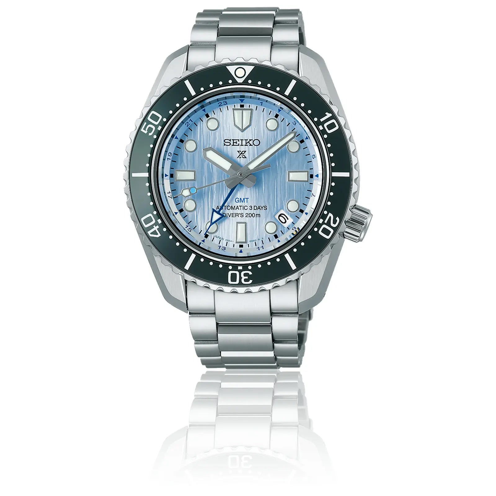 Seiko 1968 Baby Marinemaster 110th WM Anniv GMT LE Glacier Blue 200M Men's Diver's Watch SPB385J1