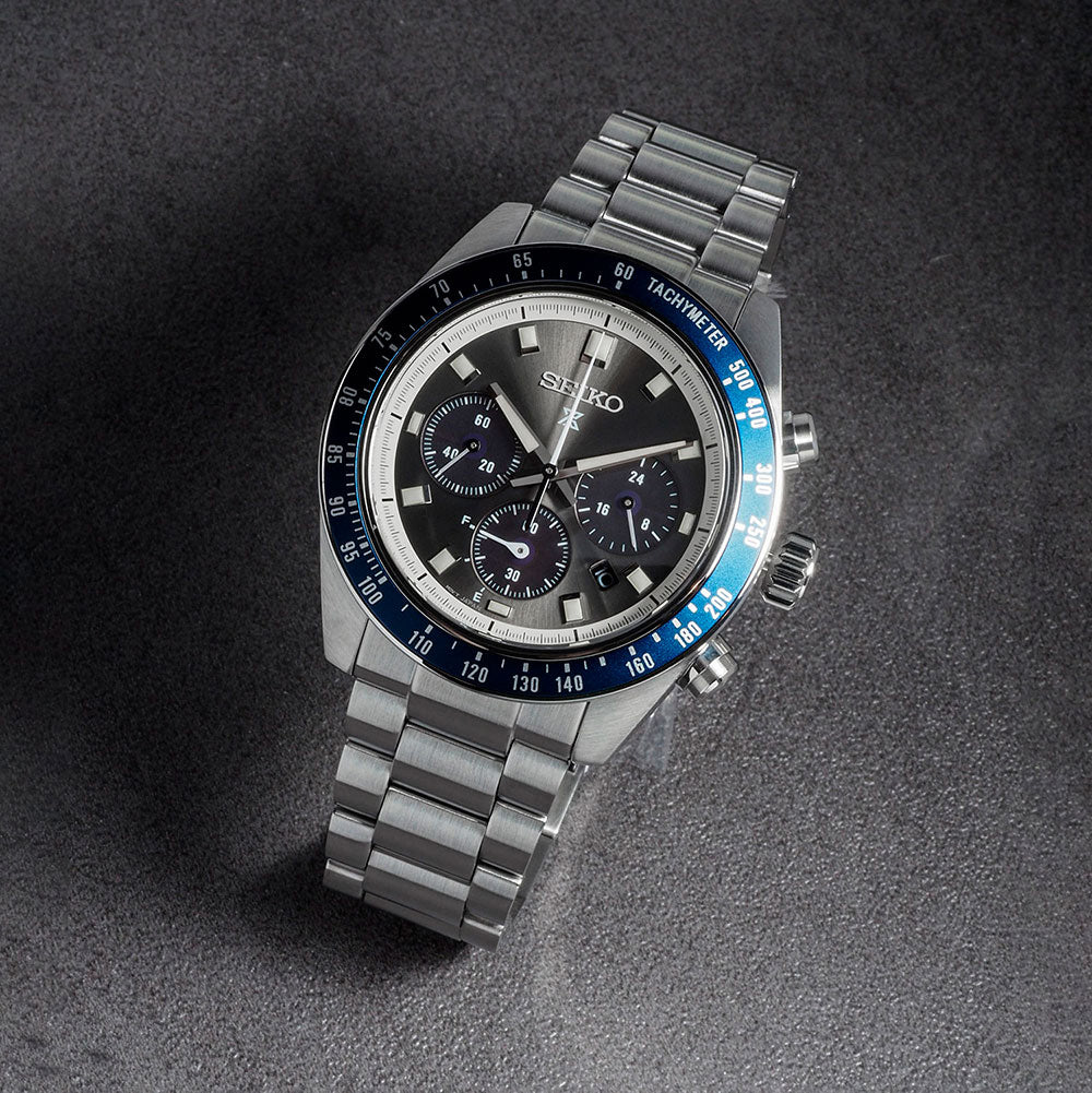 Seiko Racing Wstch Seiko Prospex Solar Men's Chronograph Stainless Steel Watch SSC939P1 ...