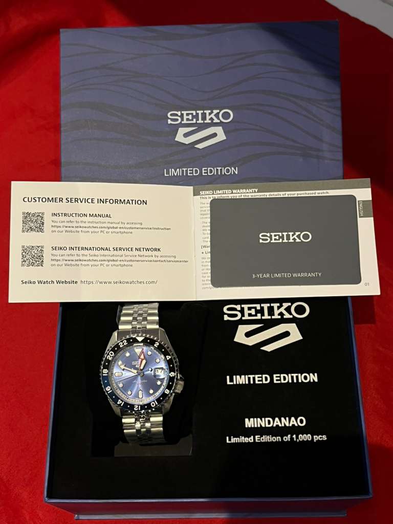 Seiko 5 GMT Sports 6th Philippines Mindanao LE 100M Men's Watch SSK053K1