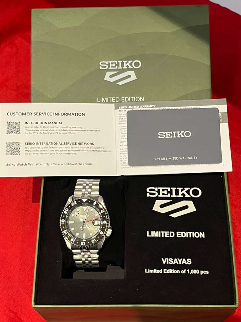 Seiko 5 GMT Sports 6th Philippines Visayas LE 100M Men's Watch SSK055K1