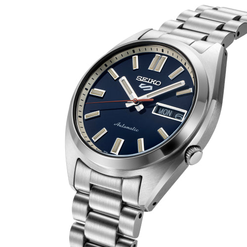 Seiko 5 Sports 100M SNXS Rinse Blue Automatic Stainless Steel Watch SRPK87K1