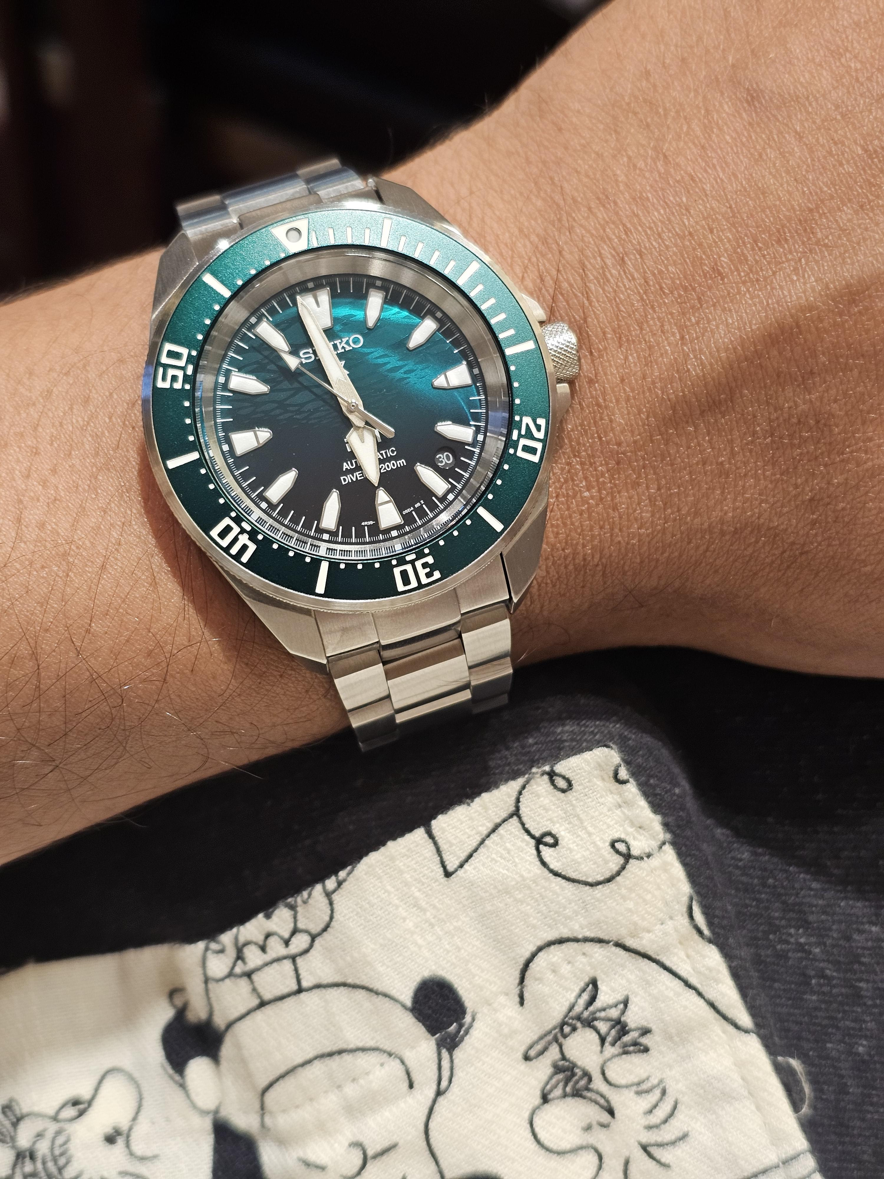 Seiko Prospex Slim Samurai PADI SE Emerald Green 200M Diver's Men's Watch SRPL53K1