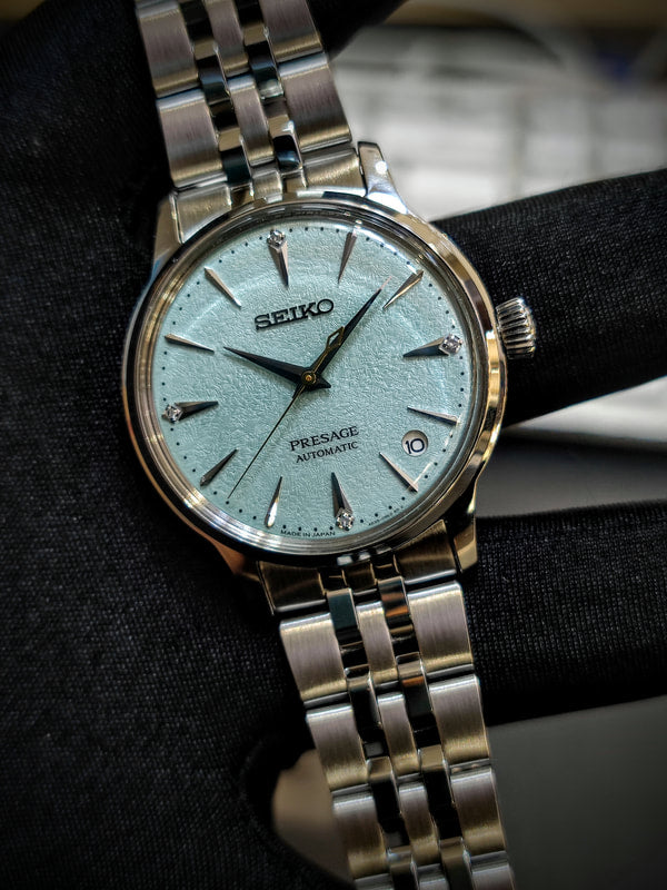 Seiko Japan Made Presage Cocktail Time "Frozen Mojito" Ladies' Watch SRPL63J1