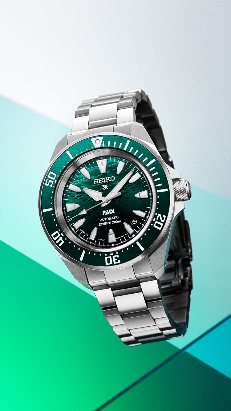 Seiko Prospex Slim Samurai PADI SE Emerald Green 200M Diver's Men's Watch SRPL53K1