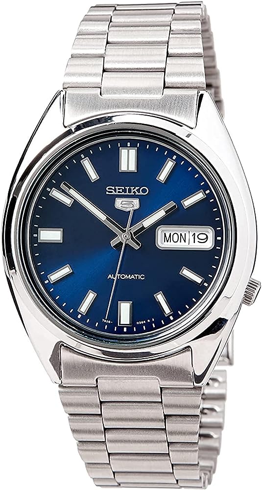 Seiko 5 Classics 100M SNXS Blue Automatic Stainless Steel Watch SNXS77K1